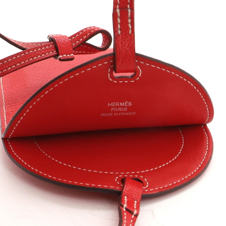 Hermes In-The-Loop Phone To Go Case Leather PM Red 68425110