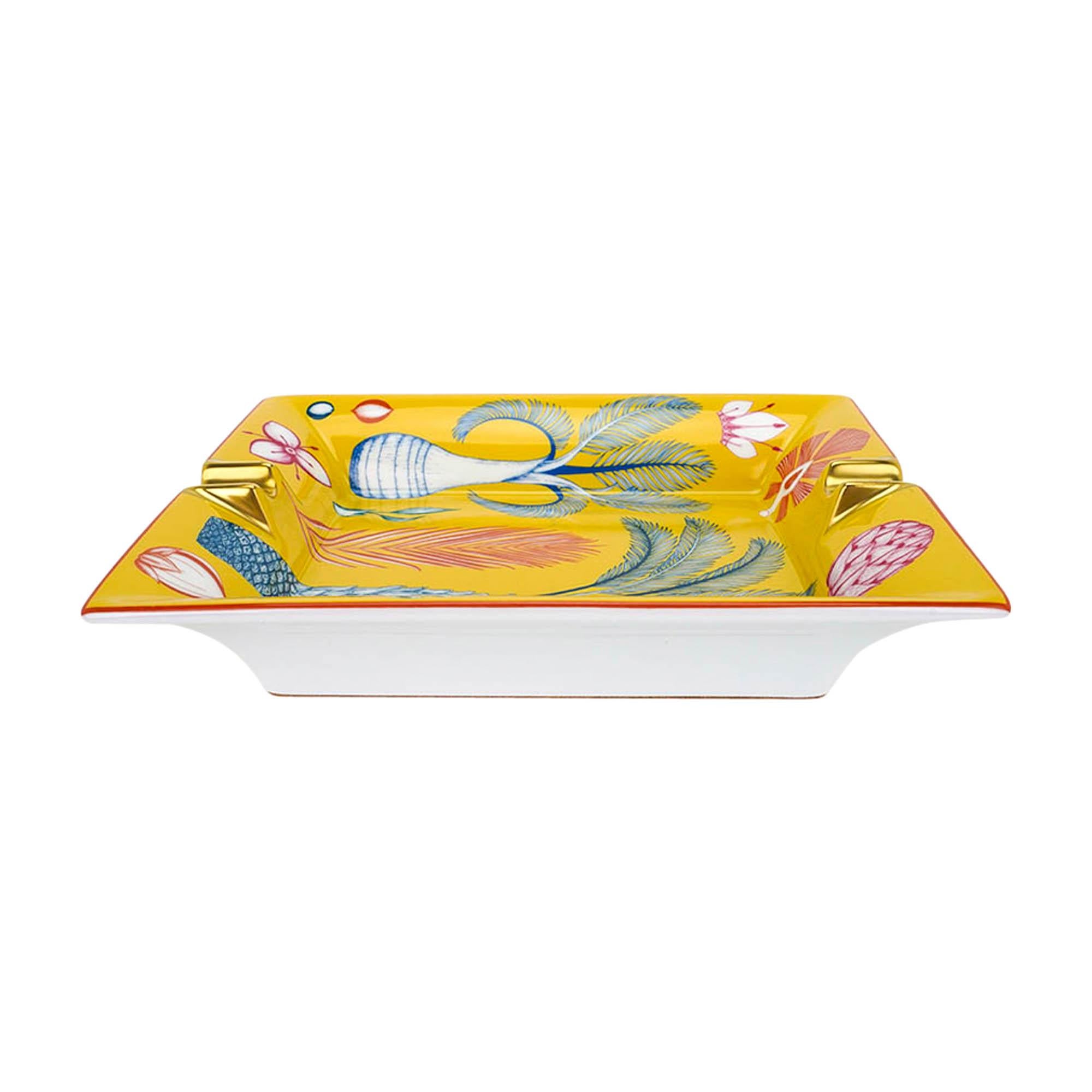 Hermes Index Palmarum Ashtray Soleil Porcelain 2