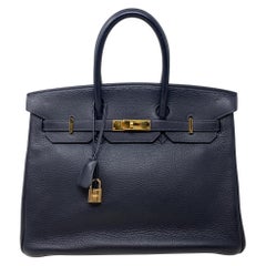 Bolso Hermes Birkin 35 Índigo