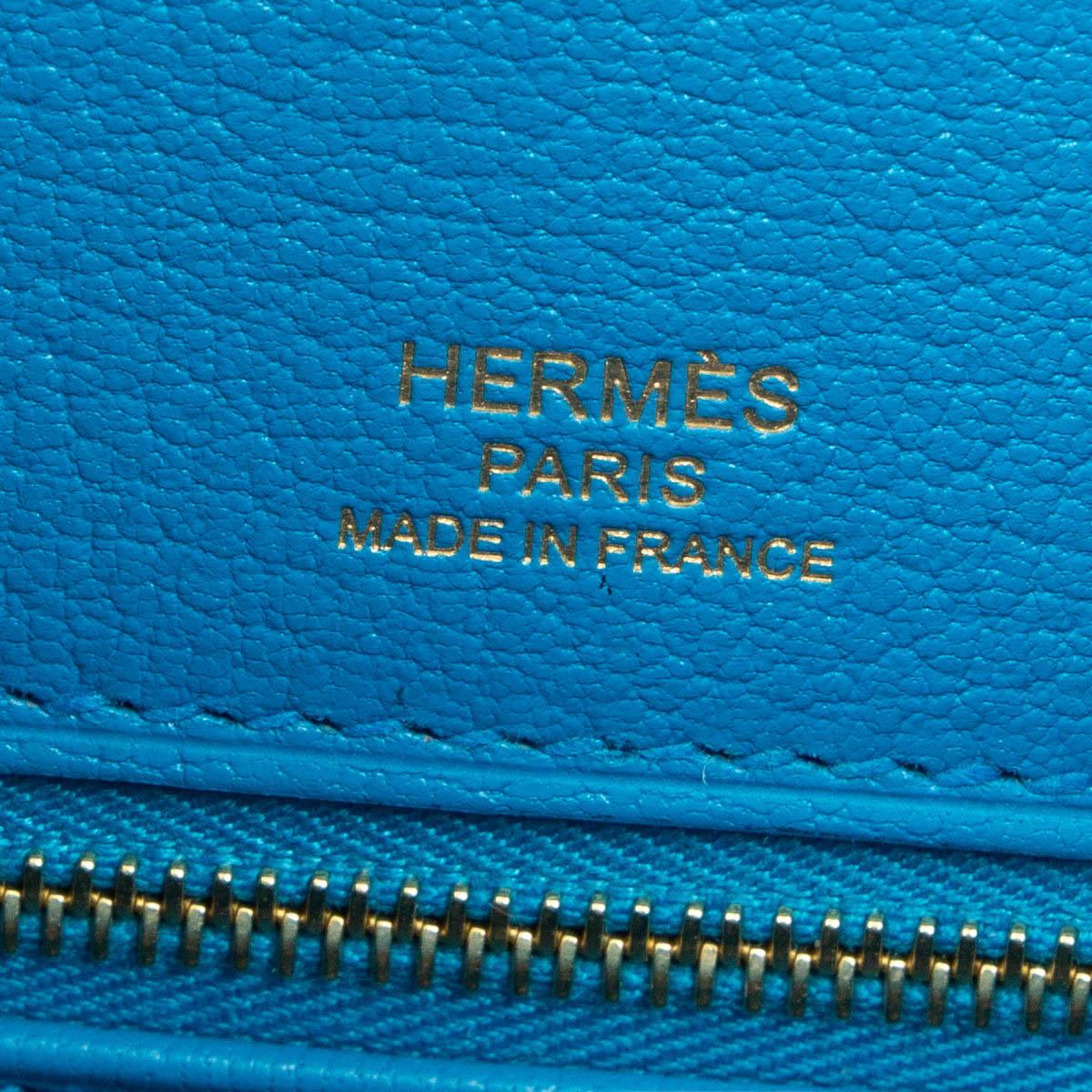 HERMES Indigo / Noir / Frida Epsom leather BIRKIN 30 SELLIER CASAQUE Bag Gold 5