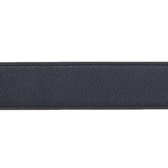 HERMES Indigo & Nord blue Reversible 38mm Belt Strap 95 Epsom leather