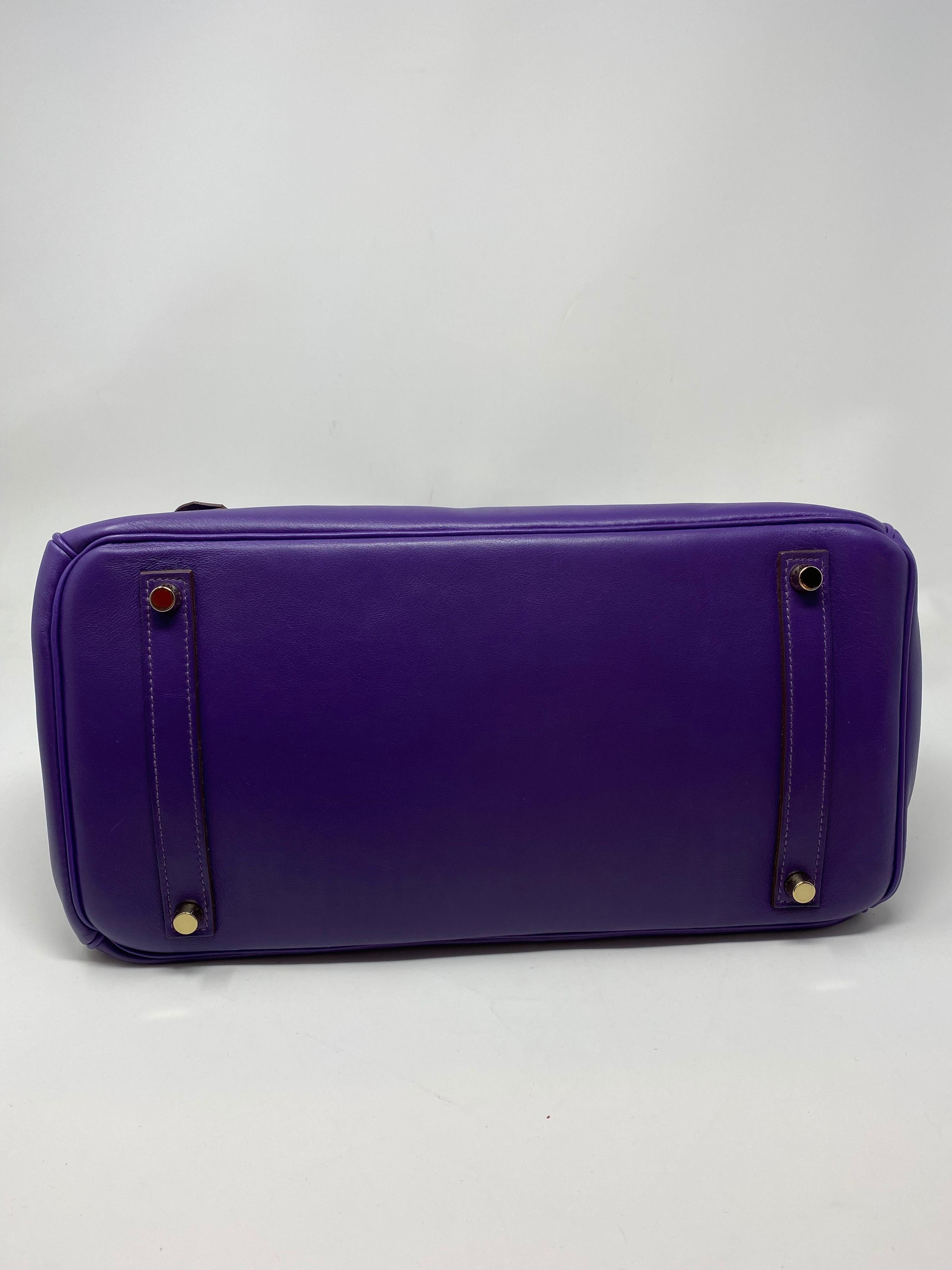 Hermes Iris Purple Birkin 35 Bag 2