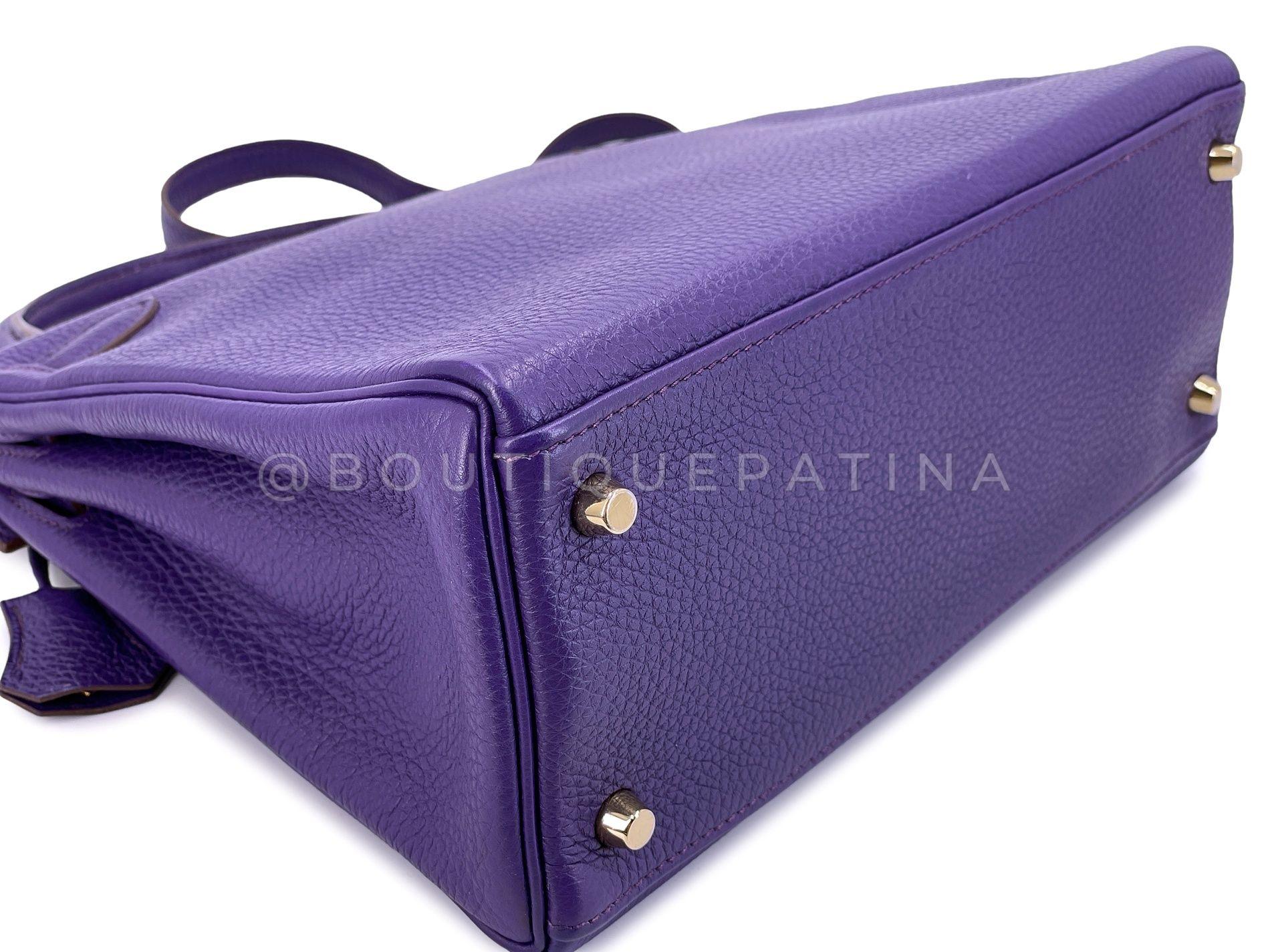 Hermès Iris Purple Togo 28cm Kelly Bag 24k GHW 67099 6