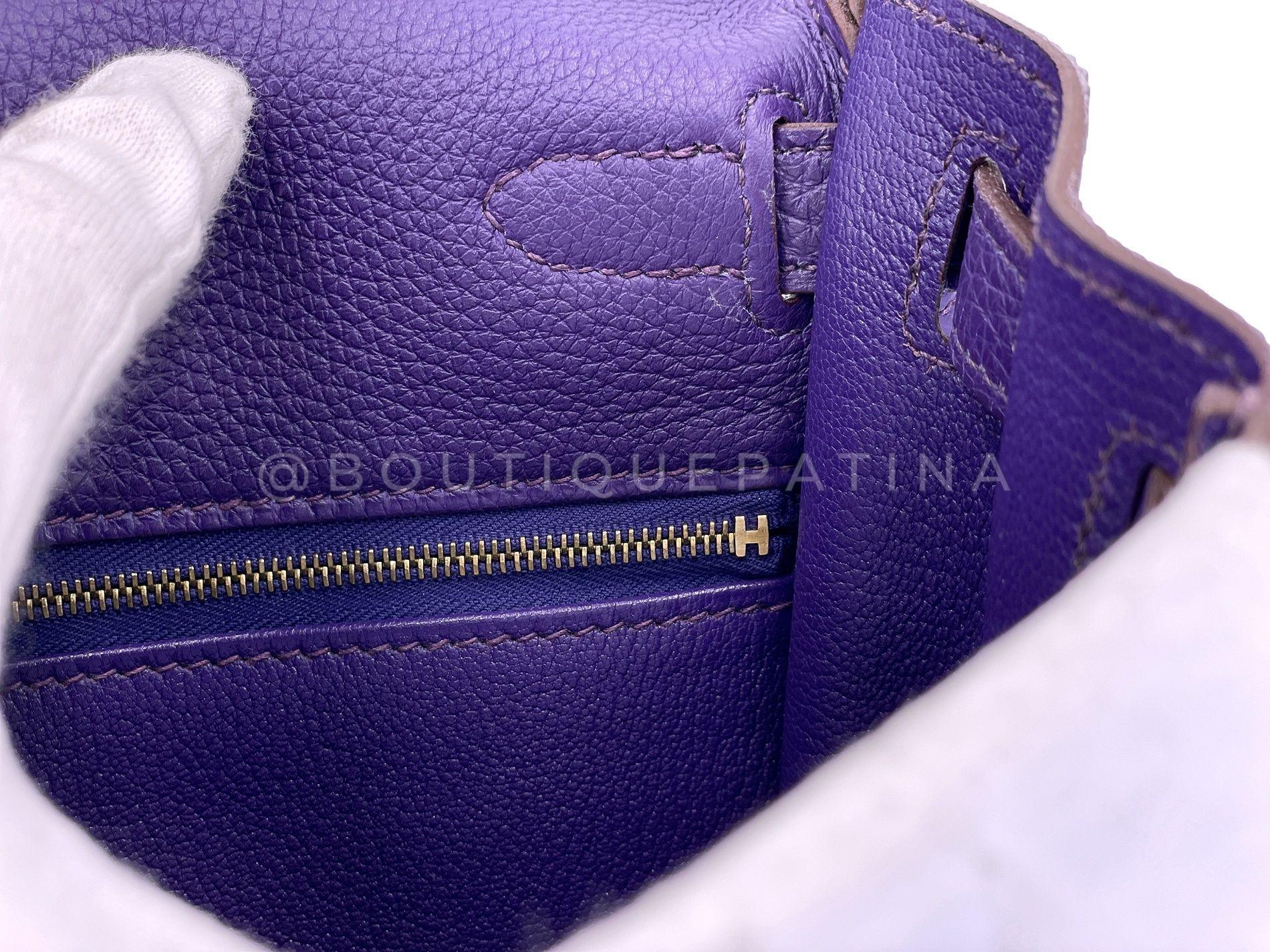 Hermès Iris Purple Togo 28cm Kelly Bag 24k GHW 67099 13