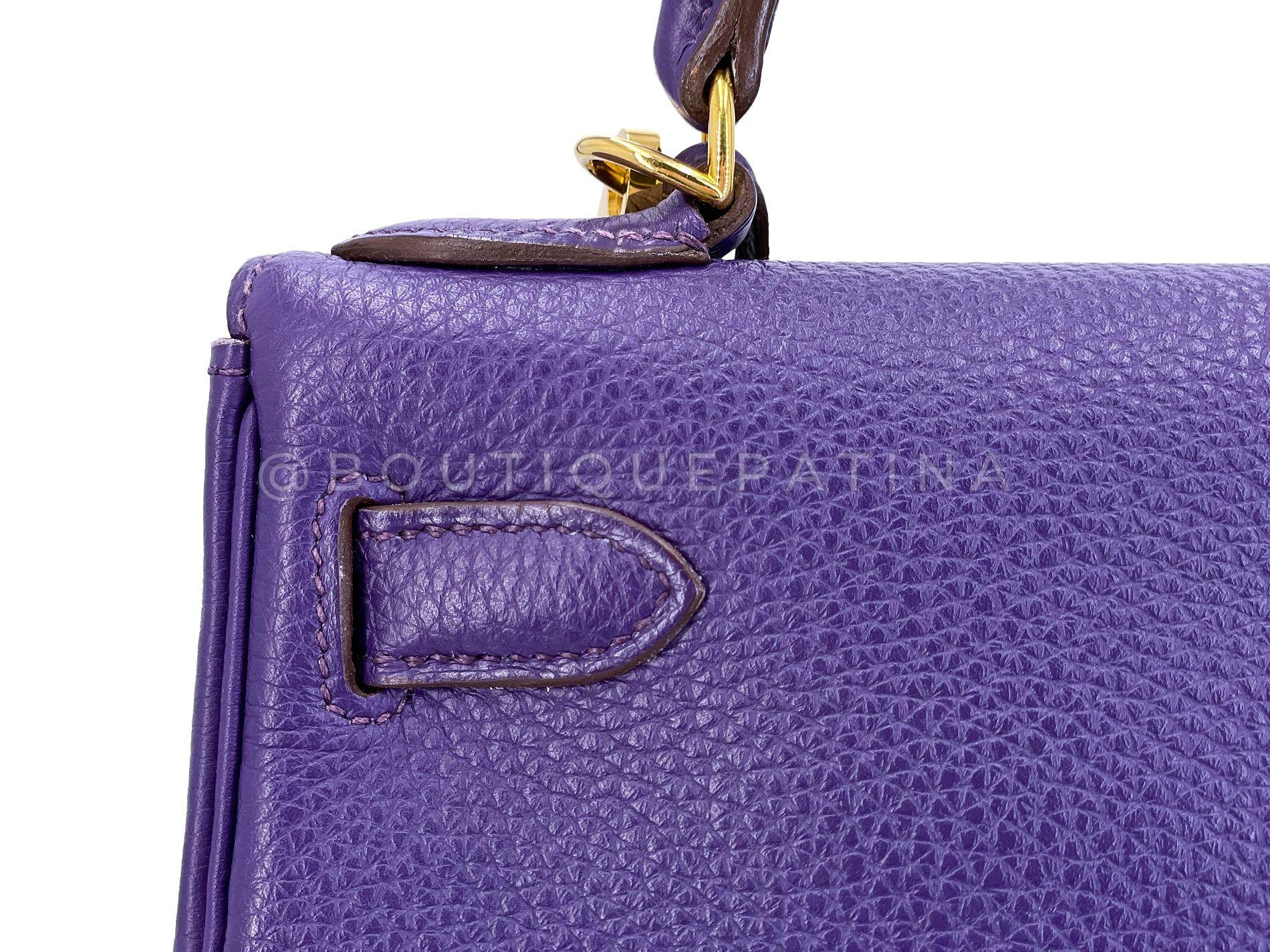 Hermès Iris Purple Togo 28cm Kelly Bag 24k GHW 67099 1