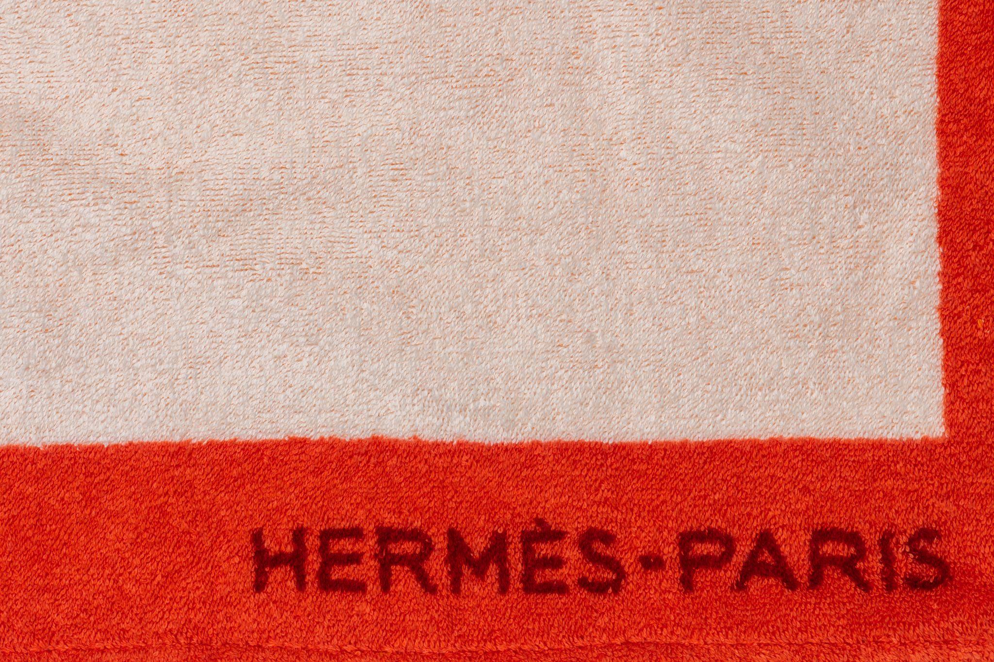 Hermès Italy Colored Horse Beach Towel New  1