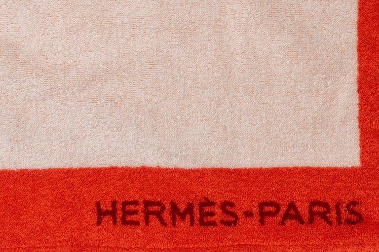 Hermès Italy Colored Horse Beach Towel New For Sale at 1stDibs