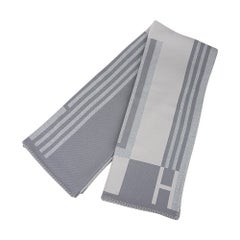 Hermes Ithaque Blanket Gris Perle Wool and Cashmere