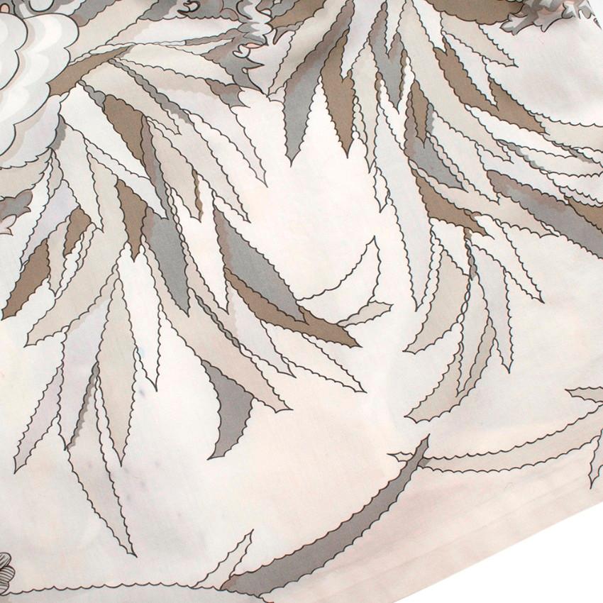 Hermes Ivory Scarf Print Sleeveless Shift Dress - Size US2 3