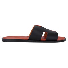 Hermes Izmir Sandal Men's Shoes Flat Classic Brown / Orange 43 / 10