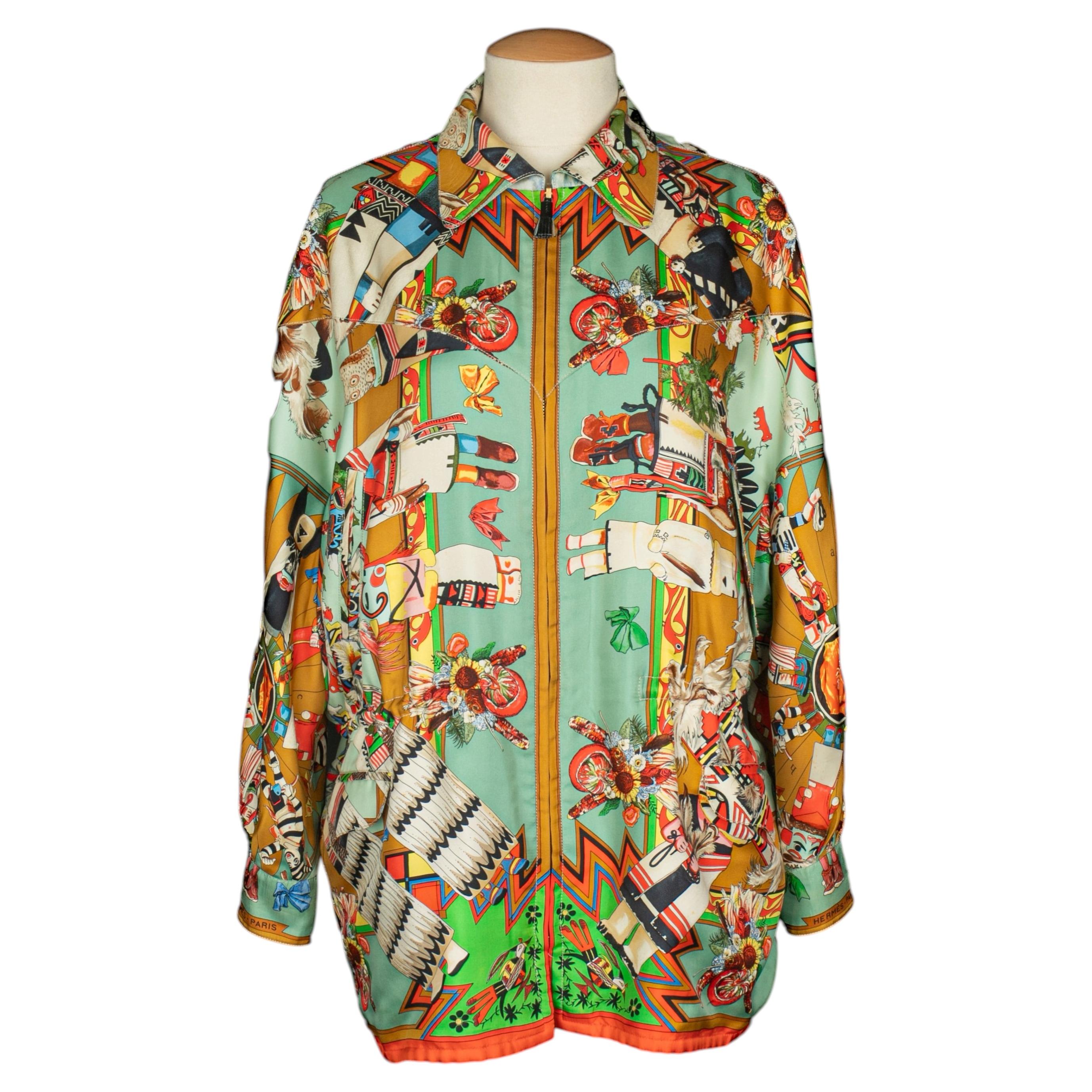 Hermès jacket 'Christophe Colomb découvre l'Amérique' by Martin Margiela 1998s