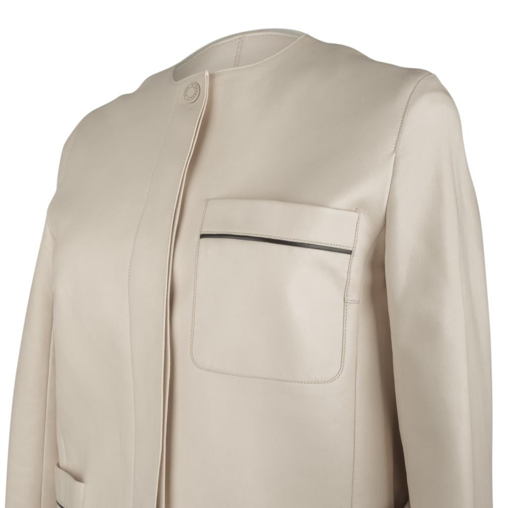 hermes white jacket