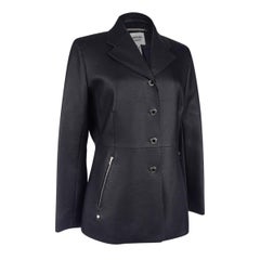 Hermes Jacket Marine Deerskin Leather Riding Influence 40 / 6