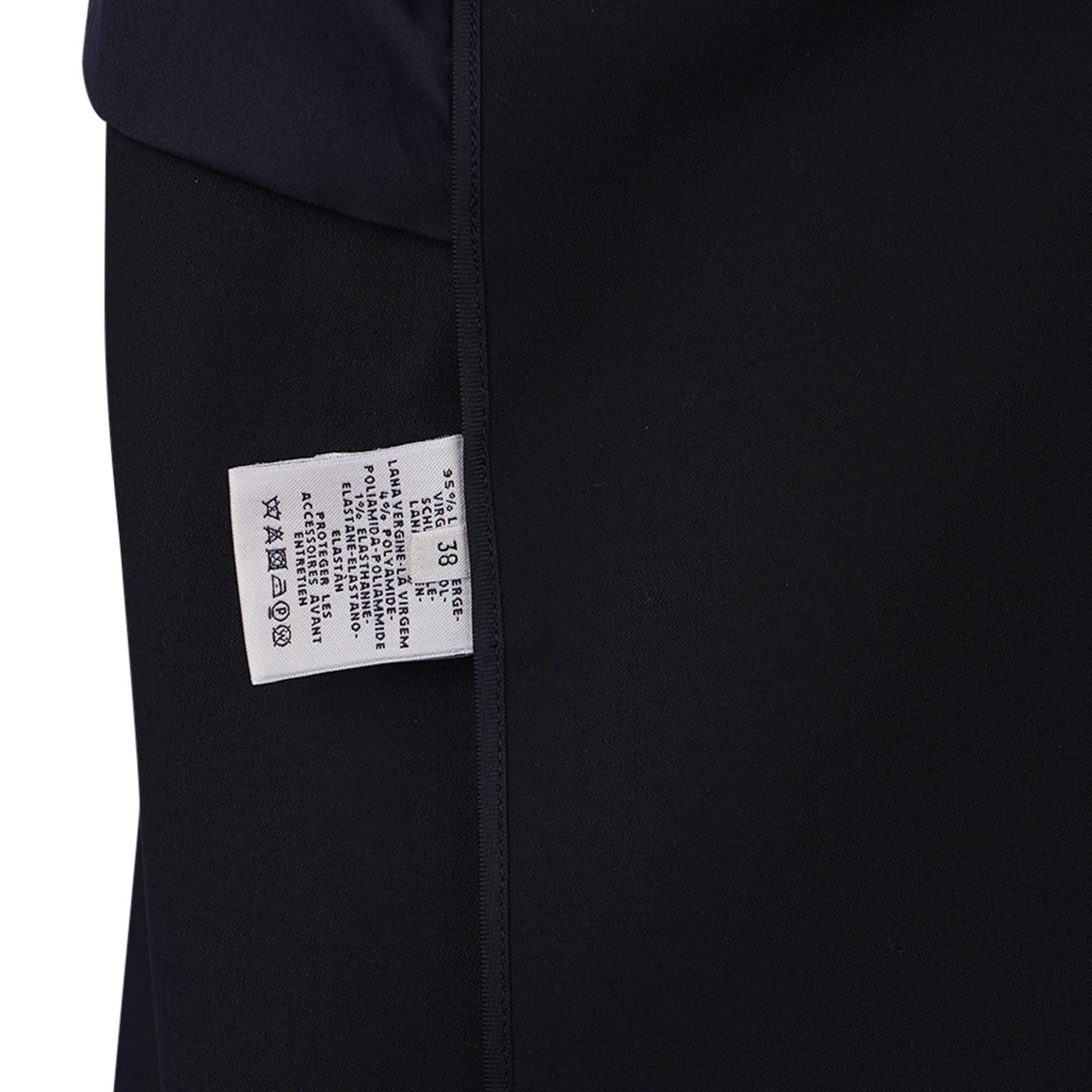Hermès Jacke Marine mit Kette d''Ancre Reißverschlussgriffe 38 / 6 Neu mit Etikett im Angebot 7