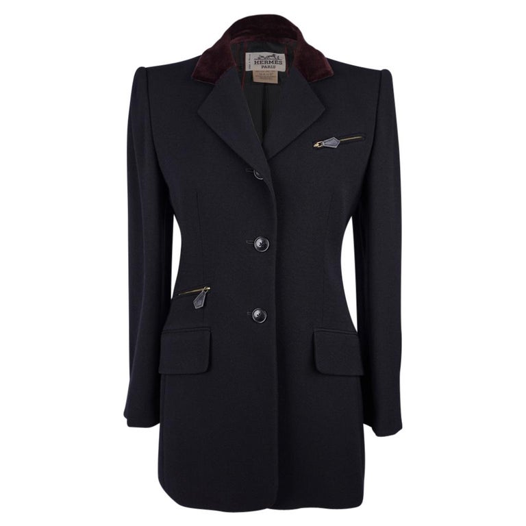 Shop Christian Dior 2023-24FW MACROCANNAGE PEACOAT WITH CRISS CROSS COLLAR  (357C59A2827_X9000) by _Mercury_