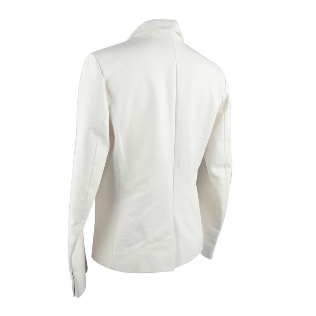 Hermes Jacket Winter White Leather 38 / 6  1