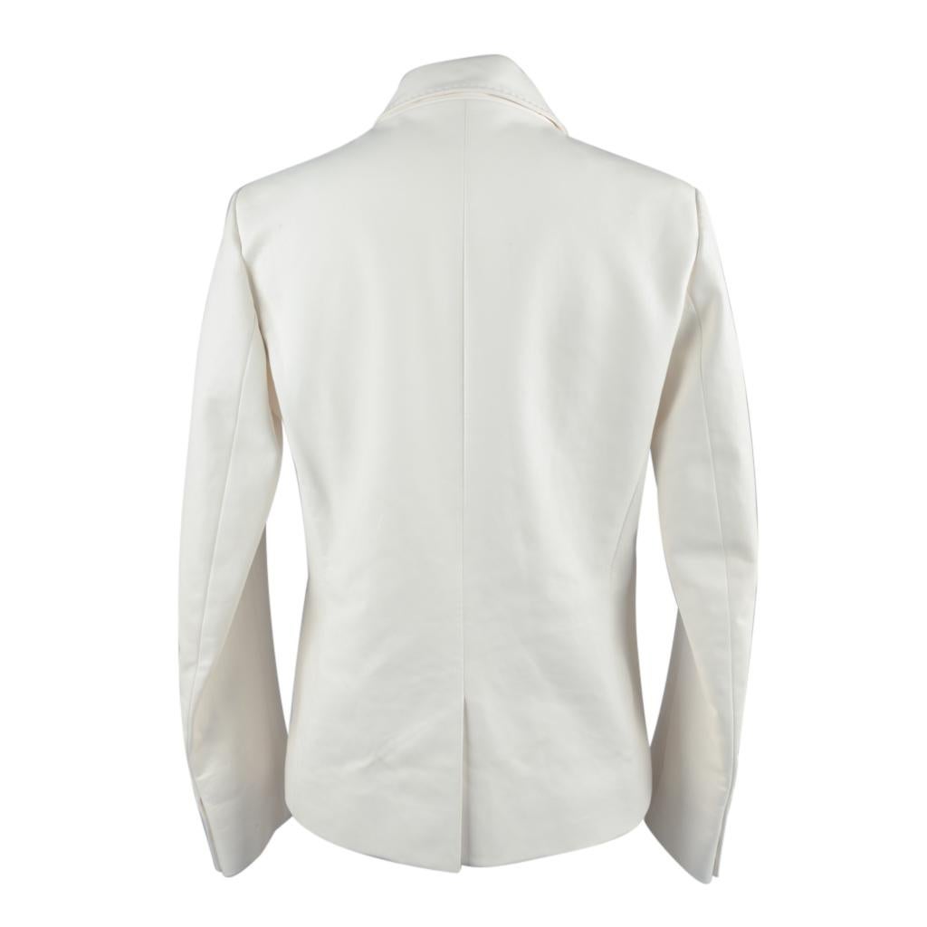 Hermes Jacket Winter White Leather 38 / 6  2