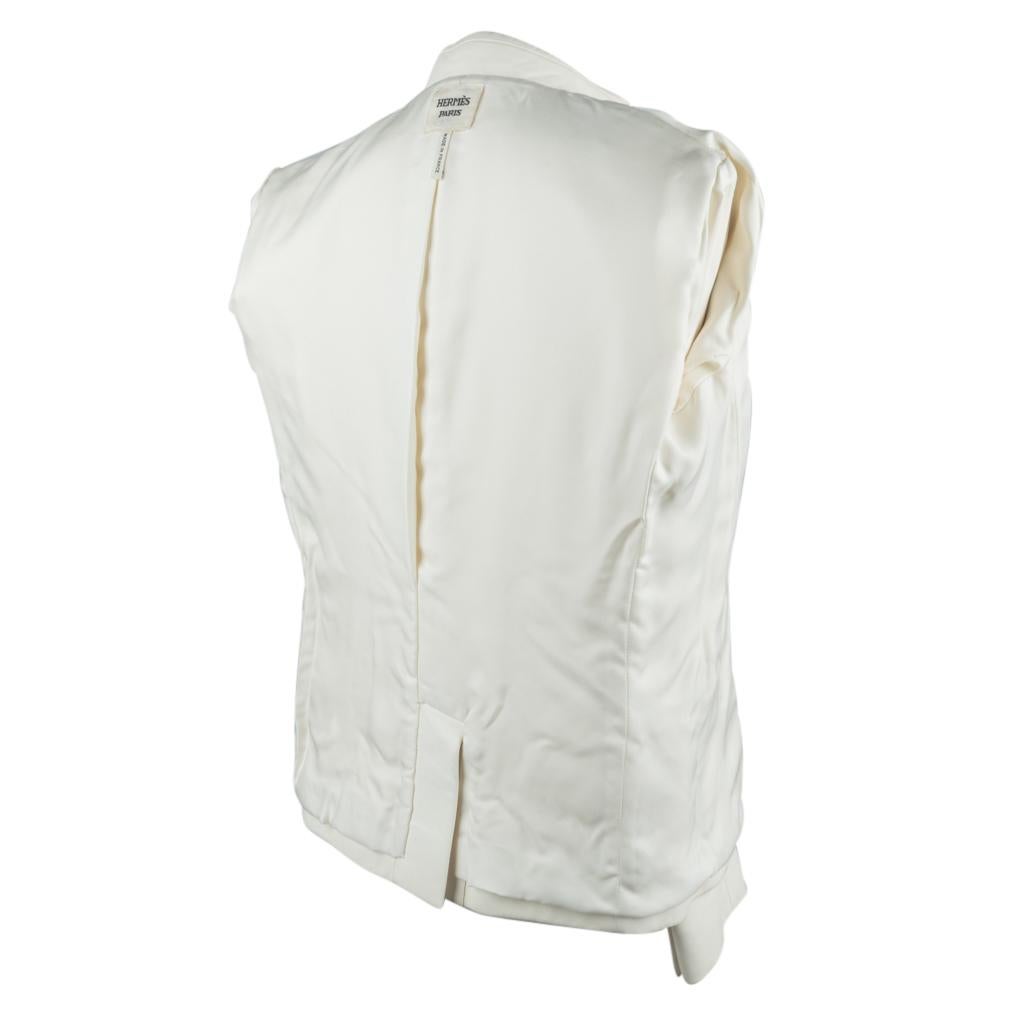 Hermes Jacket Winter White Leather 38 / 6  3