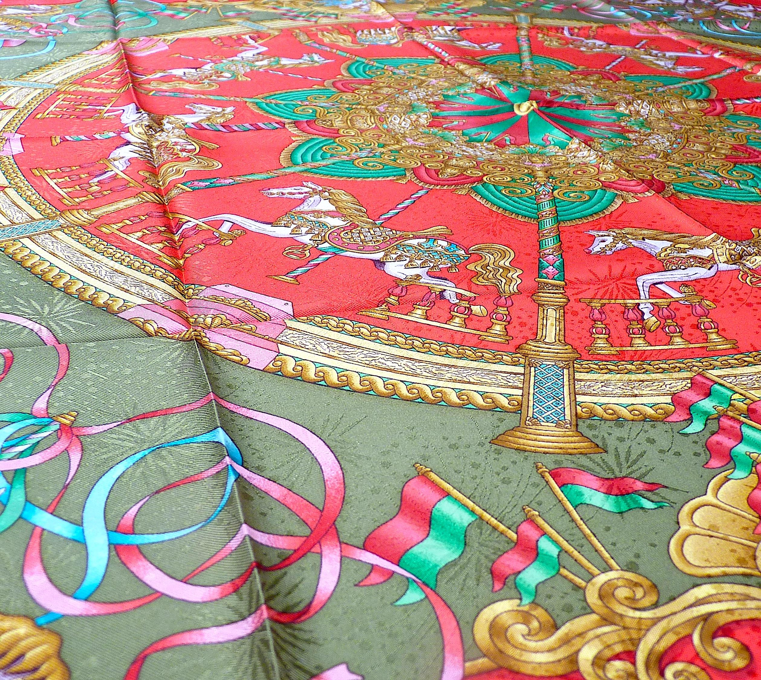 Hermes Jacquard Seidenschal 35