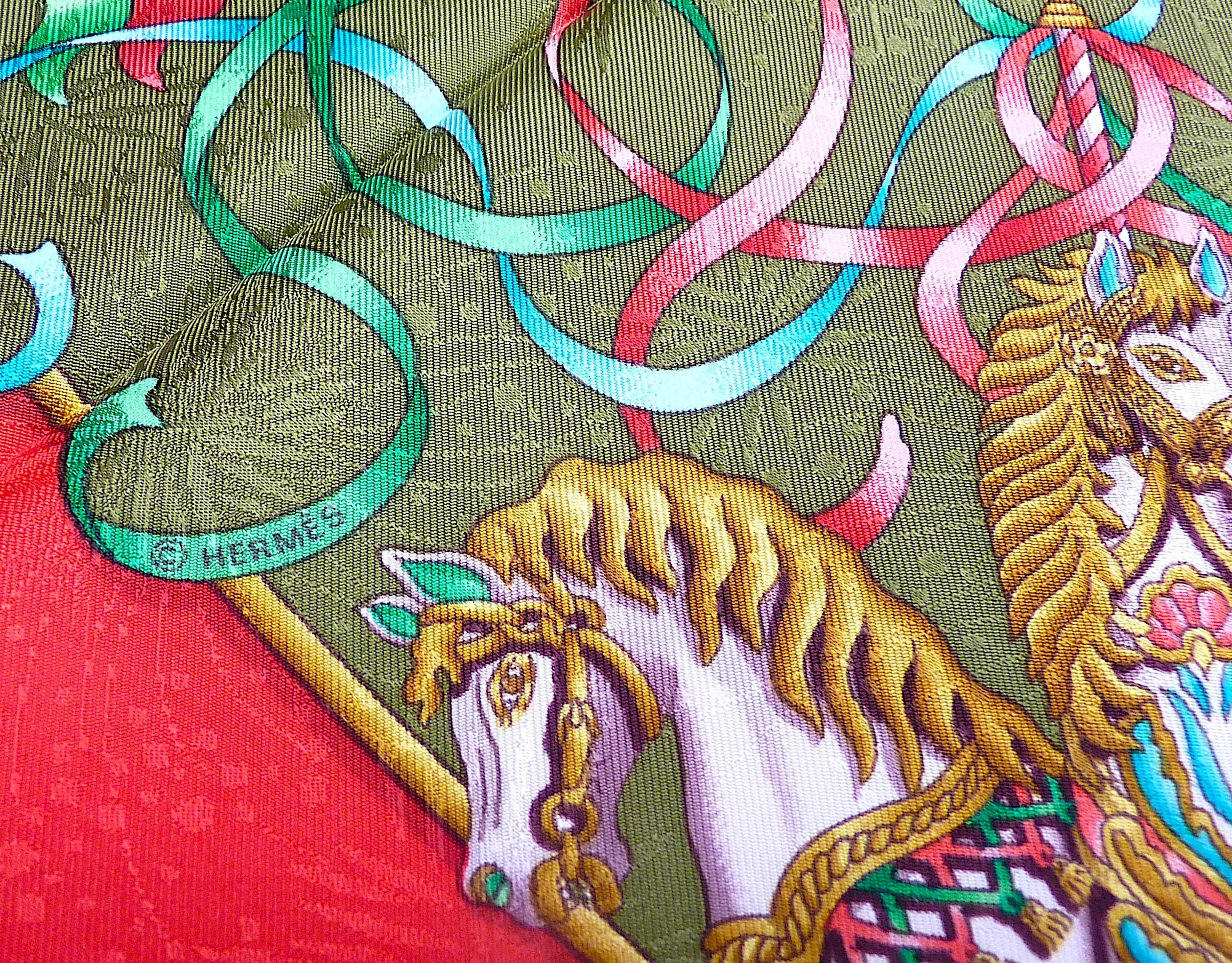 Hermes Jacquard Seidenschal 35