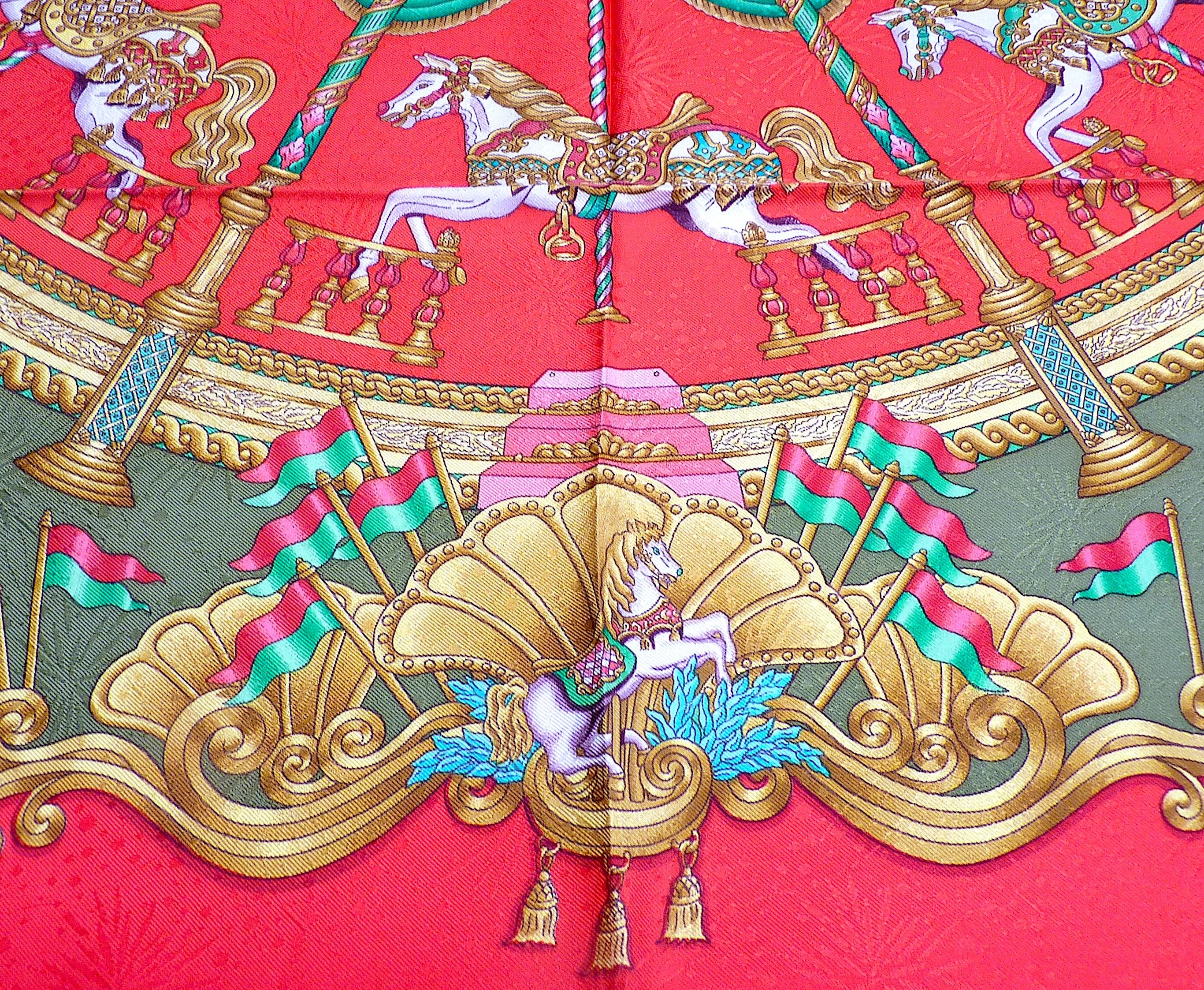 Hermes Jacquard Seidenschal 35