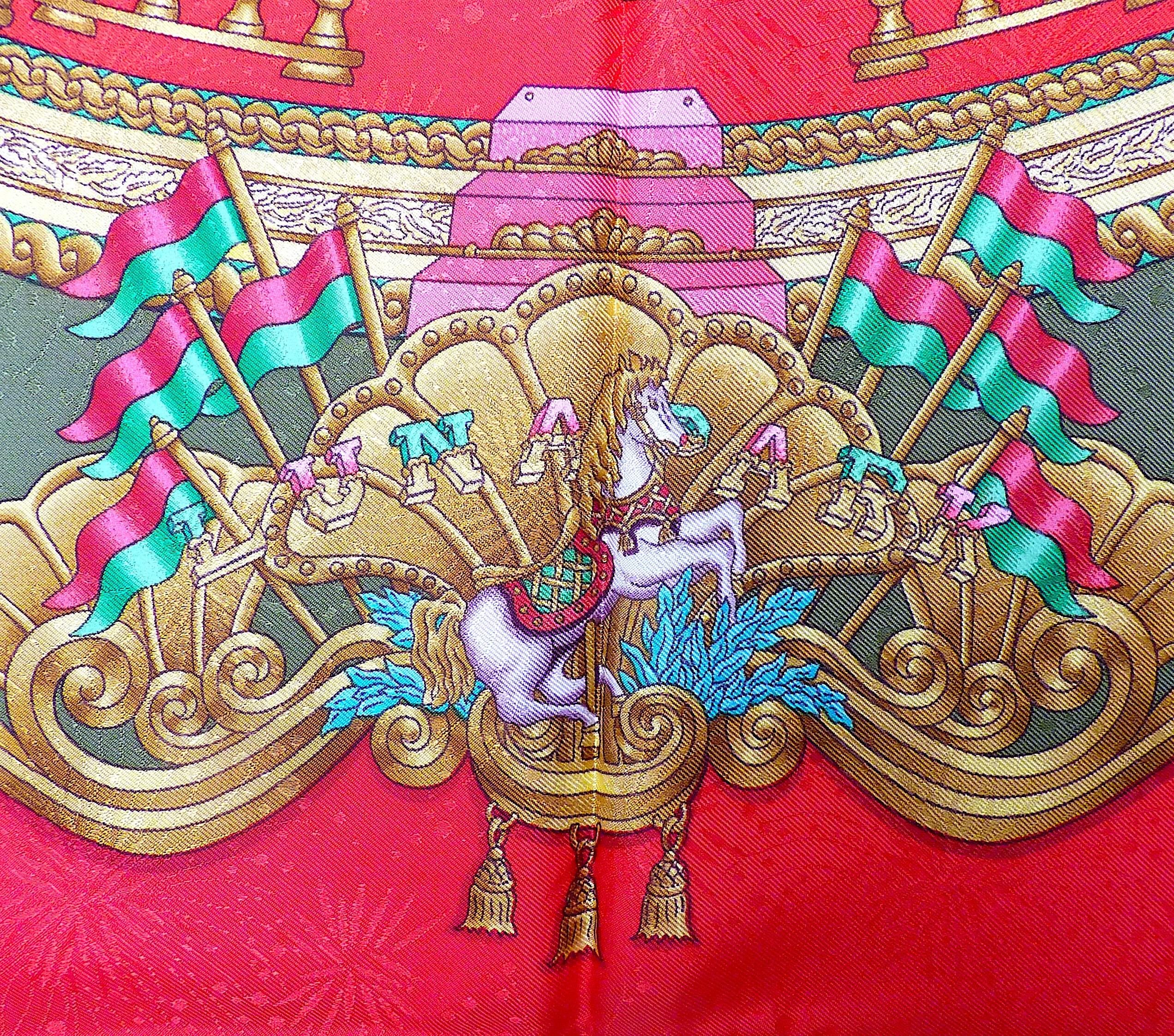 Hermes Jacquard Seidenschal 35