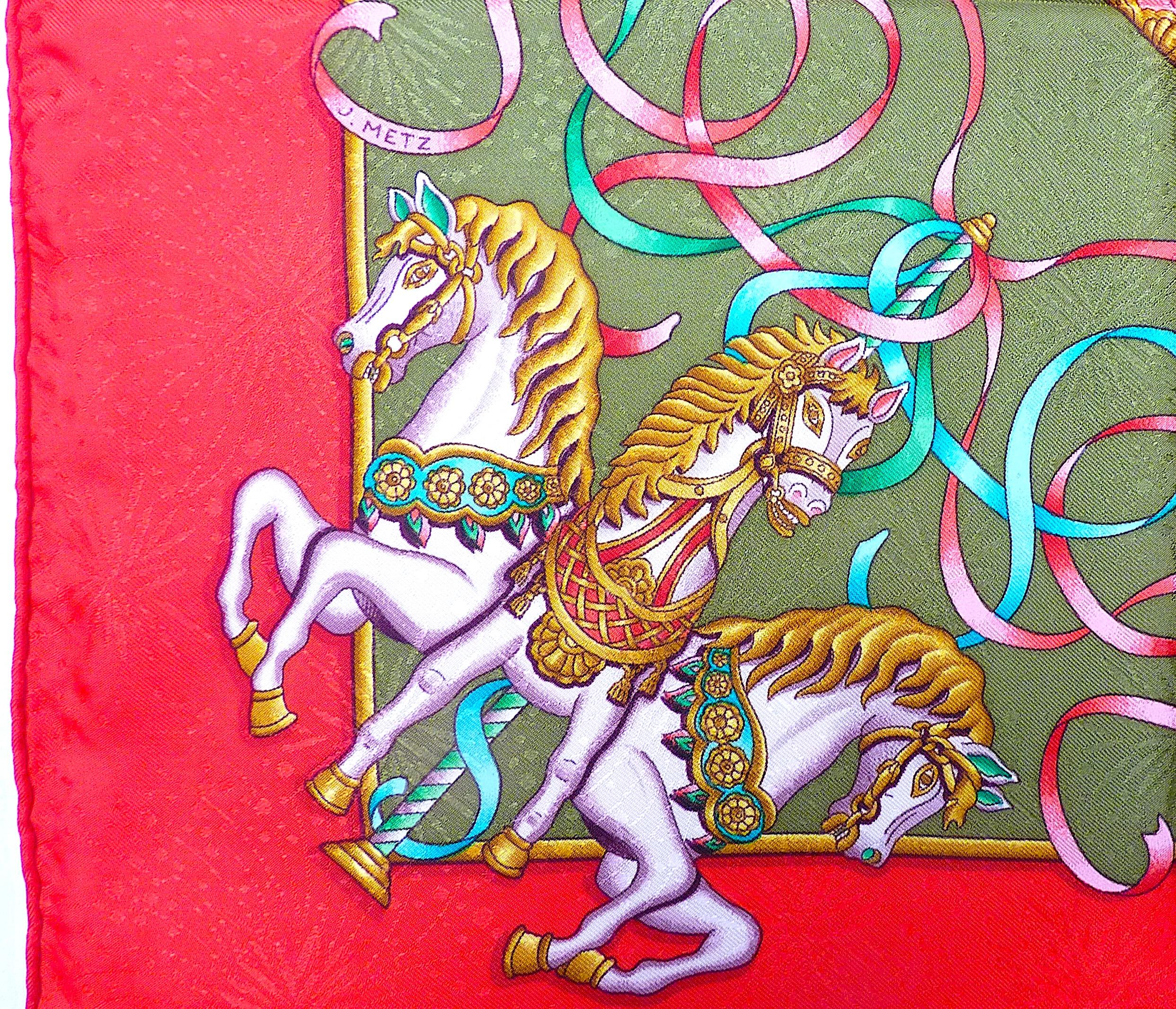 Hermes Jacquard Seidenschal 35