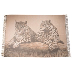 Hermes Jaguars Du Bresil Blanket Naturel Cashmere New w/ Box