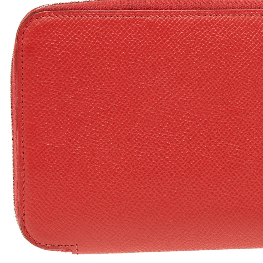 Hermes Jaipur Epsom Leather Azap Silk In Zip Around Wallet 1