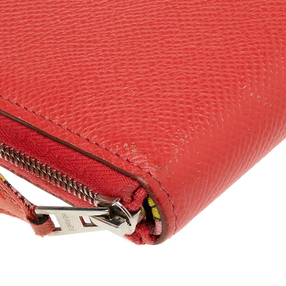 Hermes Jaipur Epsom Leather Azap Silk In Zip Around Wallet 2