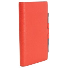 HERMES Jaipur pink Epsom leather VISION II Agenda Cover w PEN