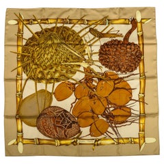 Hermes Jardin Creole Silk Scarf by Valerie Dawlat Dumoulin, Box