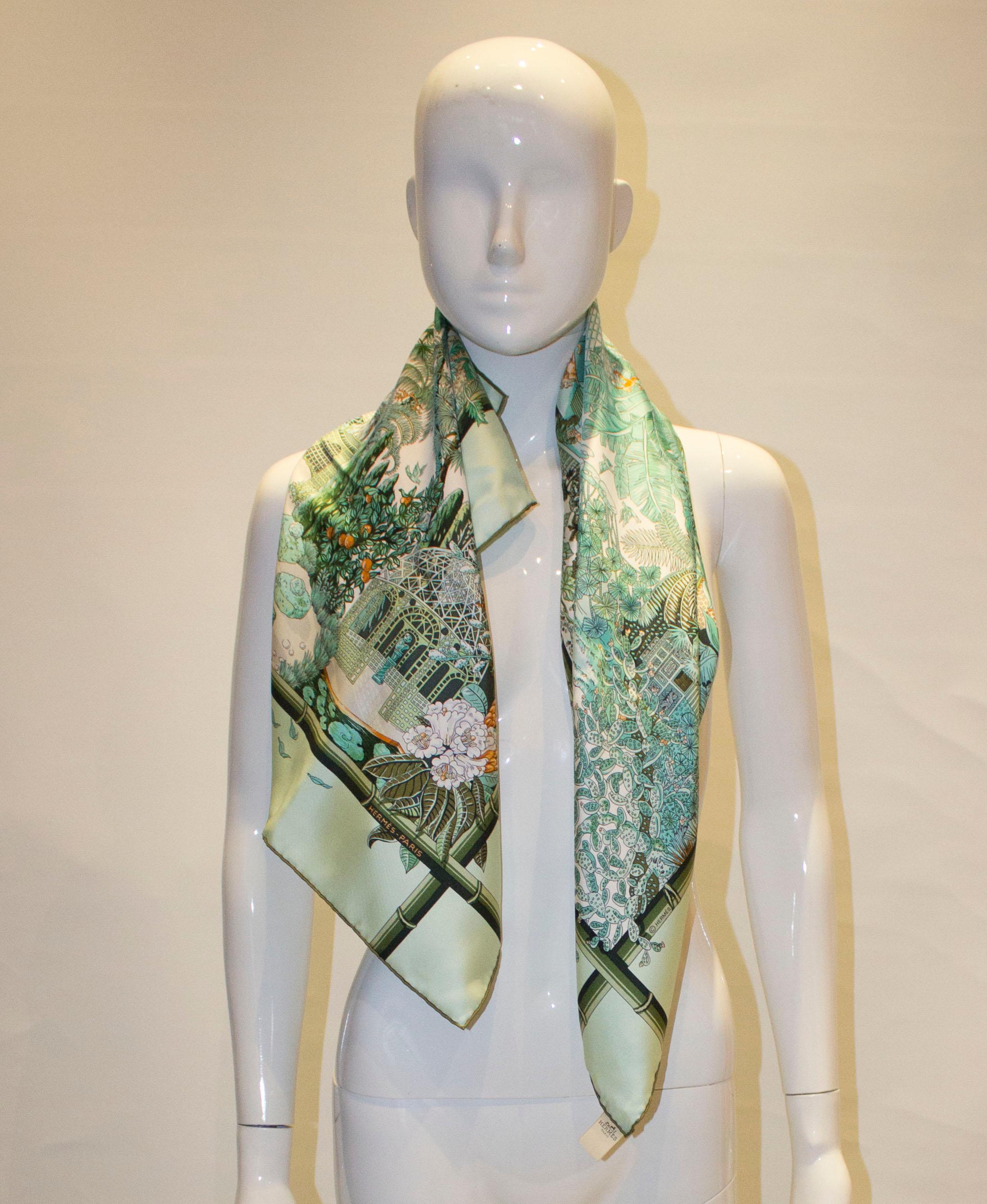 hermes jardin d'hiver scarf