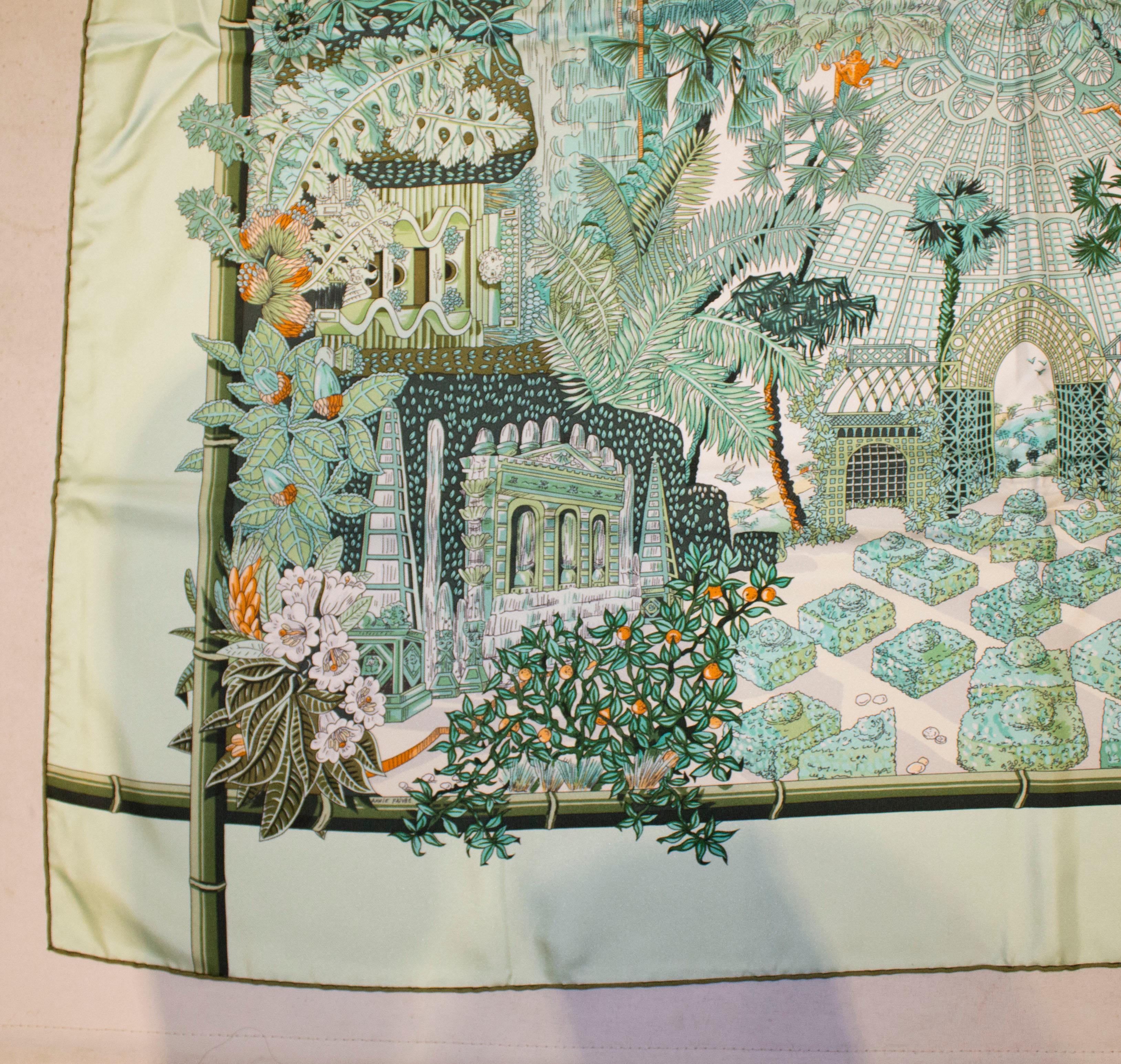 Hermes Jardin d'Hiver Silk Scarf Unworn 1
