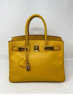 Hermes Jaune Birkin 30 Bag