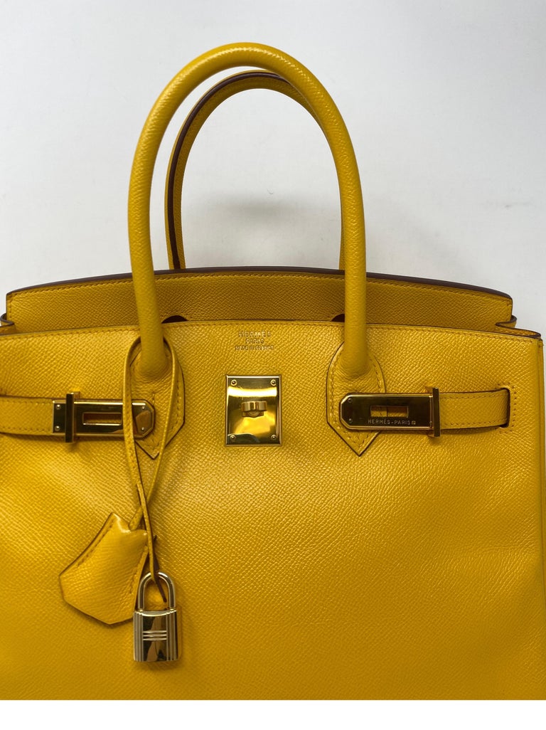 Hermes Jaune Birkin 30 Bag at 1stDibs