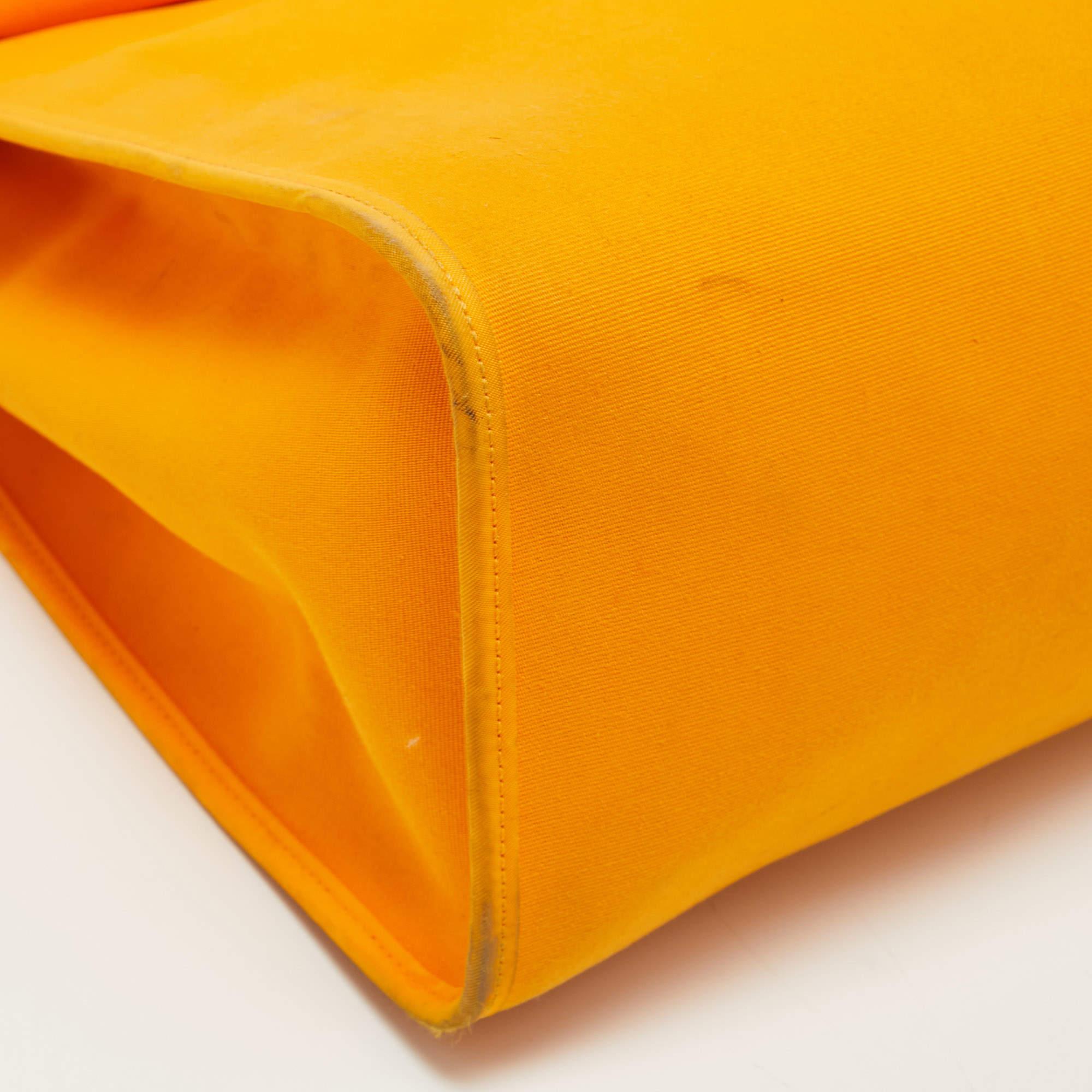Hermes Jaune D' Or/Orange Canvas and Leather Herbag Zip 39 Bag 15