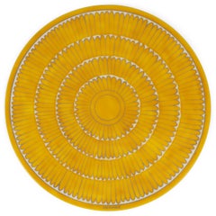 HERMES Jaune d'Or yellow lacquered wood SOLEIL D'HERMES SMALL Box