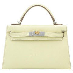 Hermès Jaune Milton Mini Kelly 20 Epsom Electrum Hardware