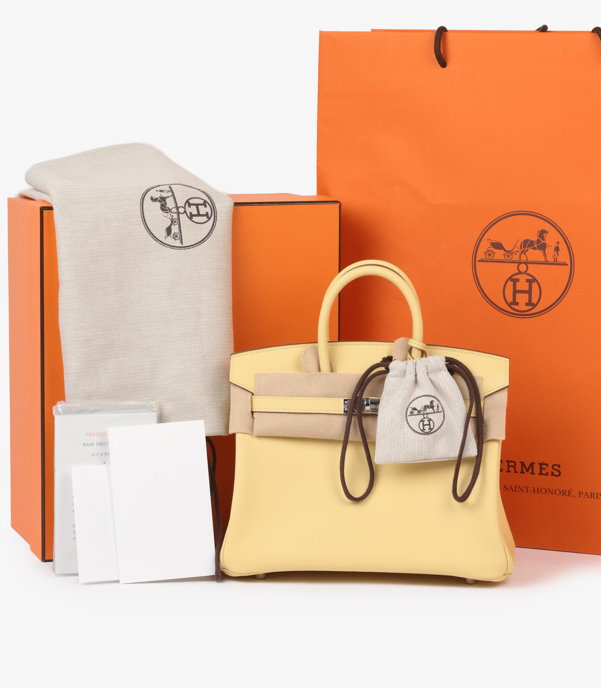 Hermès Jaune Poussin Swift Leather Birkin 25cm Retourne 5