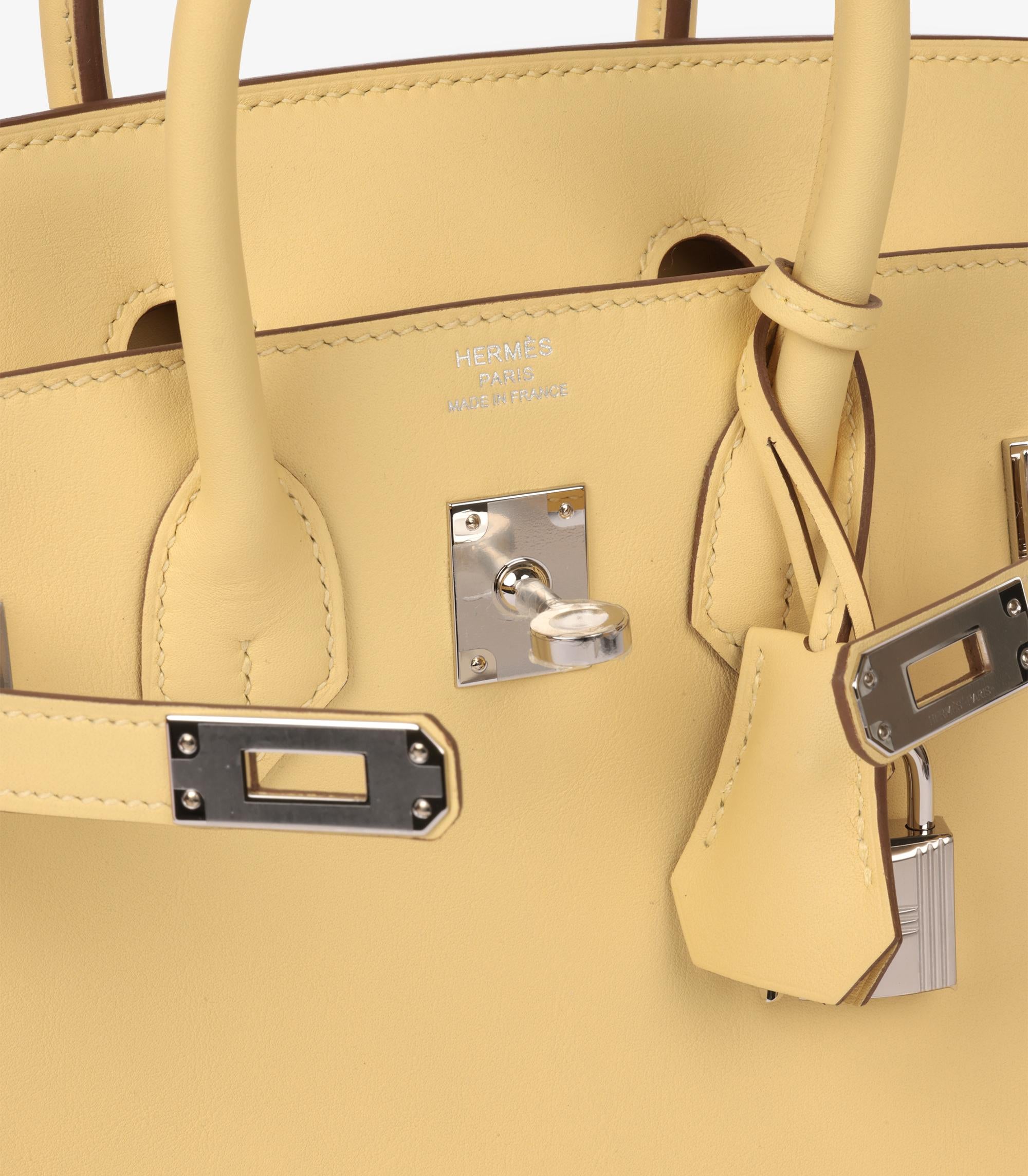 Hermès Jaune Poussin Swift Leather Birkin 25cm Retourne 2