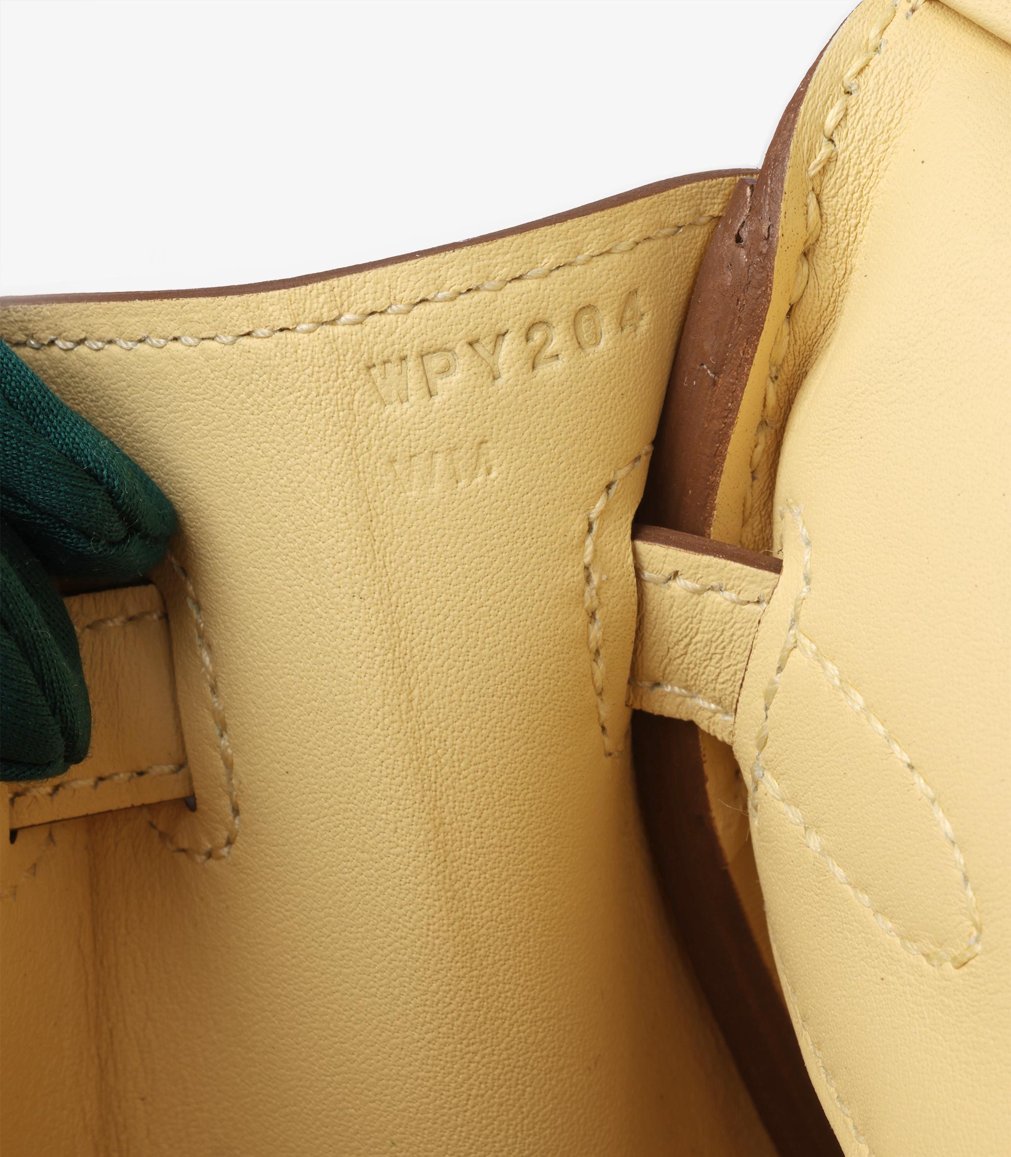 Hermès Jaune Poussin Swift Leather Birkin 25cm Retourne 3