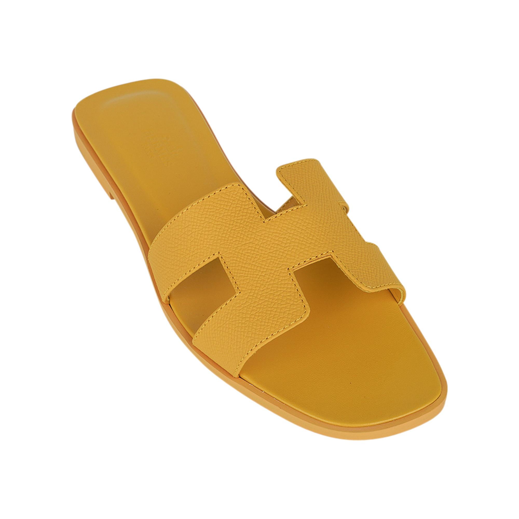 yellow oran sandals