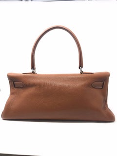 Hermes Jean Paul Gaultier Gold color leather and the Palladium hardware