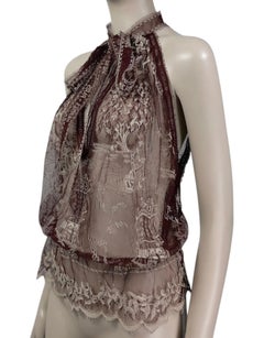 Hermes Jean Paul Gaultier Spring 2007 Look 50 lace top