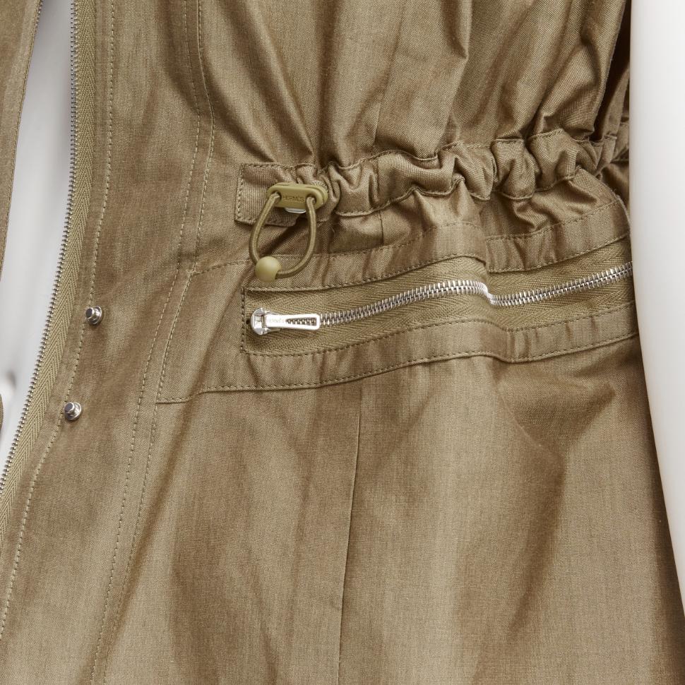 HERMES Jean Paul Gaultier Vintage stripe cinched cargo worker vest jacket FR36 S For Sale 4