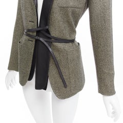 Blazer à col en laine vierge cachemire Jean Paul Gaultier FR40 L HERMÈS