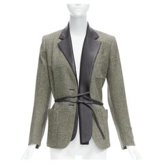 Blazer à col en laine vierge cachemire Jean Paul Gaultier FR40 L HERMÈS