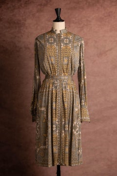 Hermes jersey dress by Vladimir Rybaltchenko circa 1970-1980