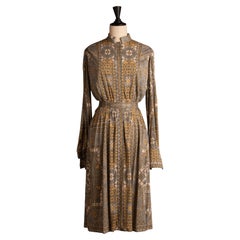 Hermes jersey dress by Vladimir Rybaltchenko circa 1970-1980